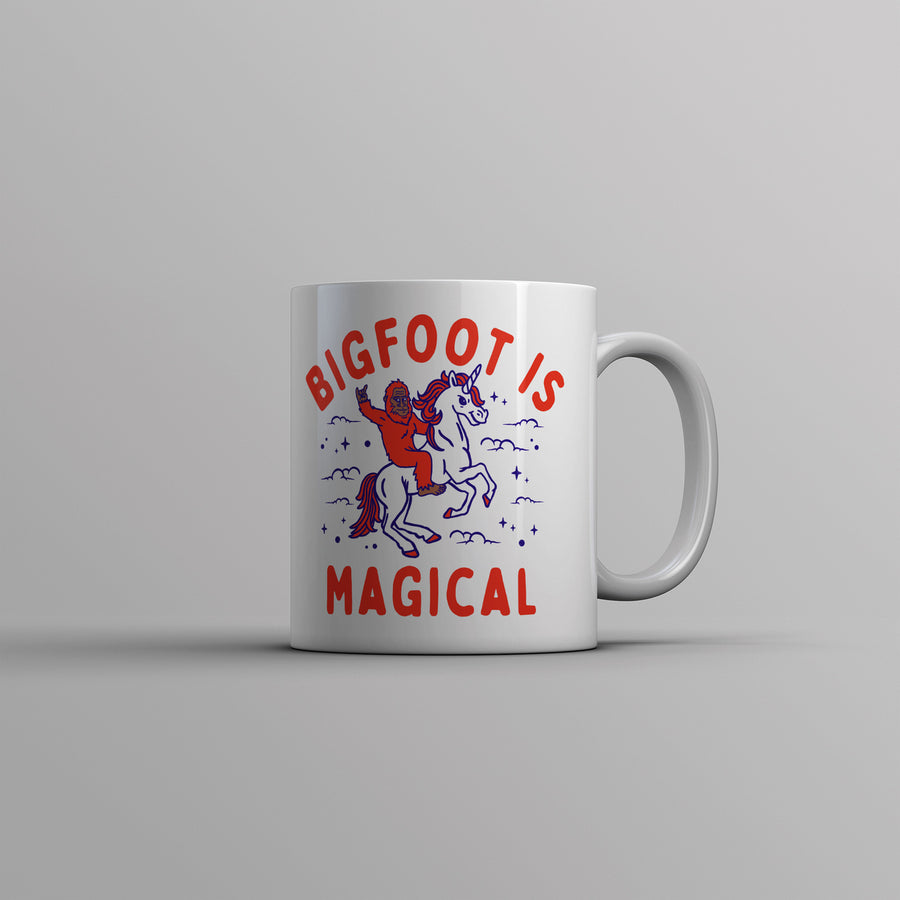 Bigfoot Is Magical Mug Funny Sasquatch Fantasy Joke Cup-11oz Image 1