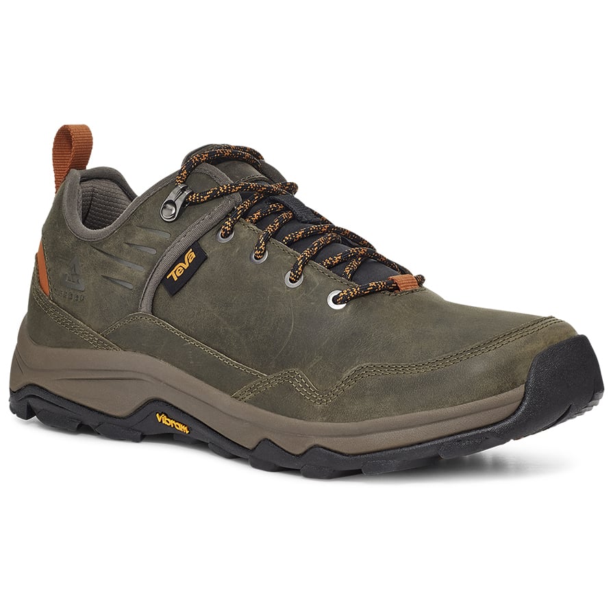 Teva Mens Riva Waterproof Hiking Shoe Dark Olive/Orange - 1123771-DOOR DARK OLIVE/ ORANGE Image 1