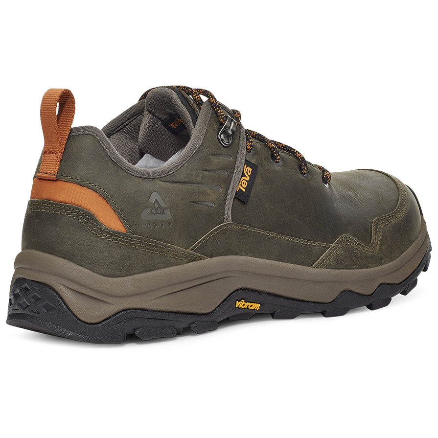 Teva Mens Riva Waterproof Hiking Shoe Dark Olive/Orange - 1123771-DOOR DARK OLIVE/ ORANGE Image 2