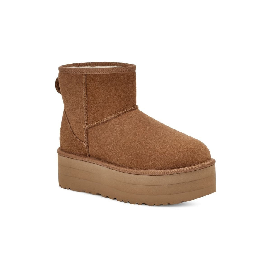 UGG Womens Classic Mini Platform Boots Chestnut - 1134991-CHE AD TEMPLATE SIZE CHESTNUT Image 1