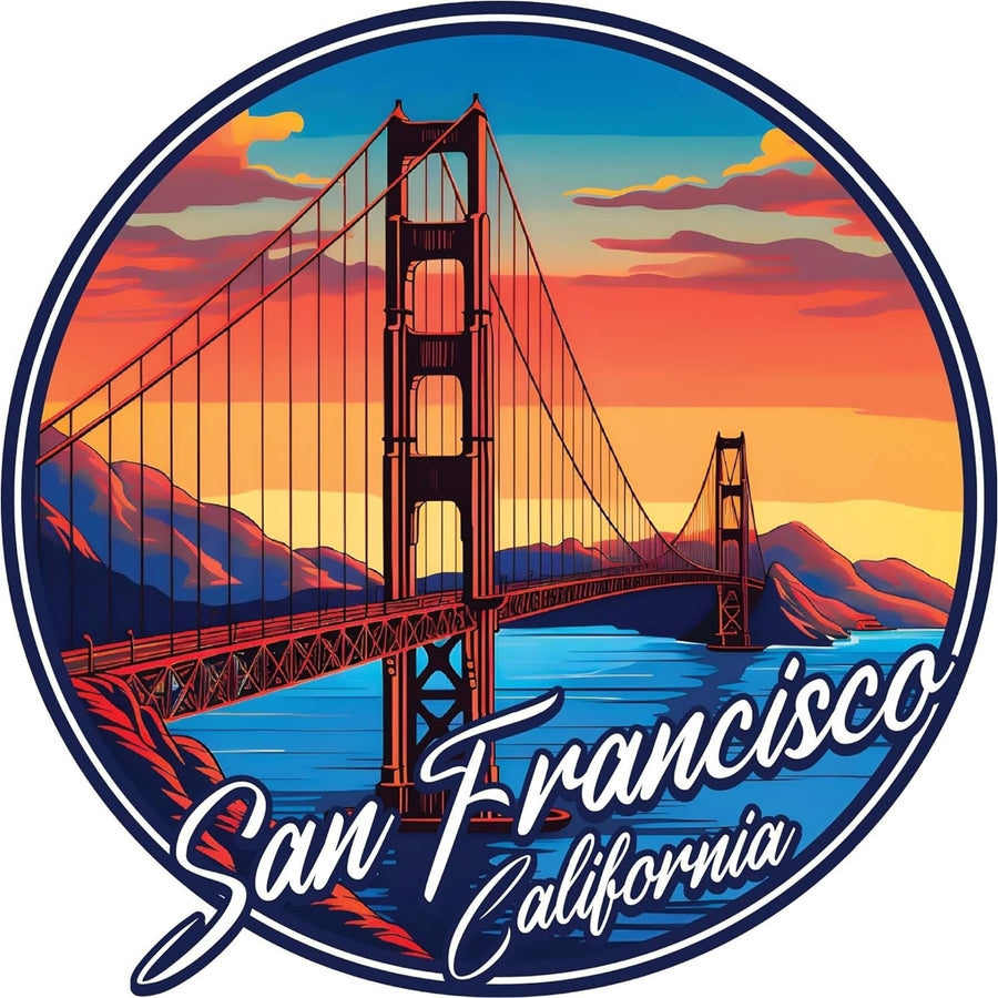 San Francisco California A Souvenir Memories Durable Vinyl Decal Sticker Image 1