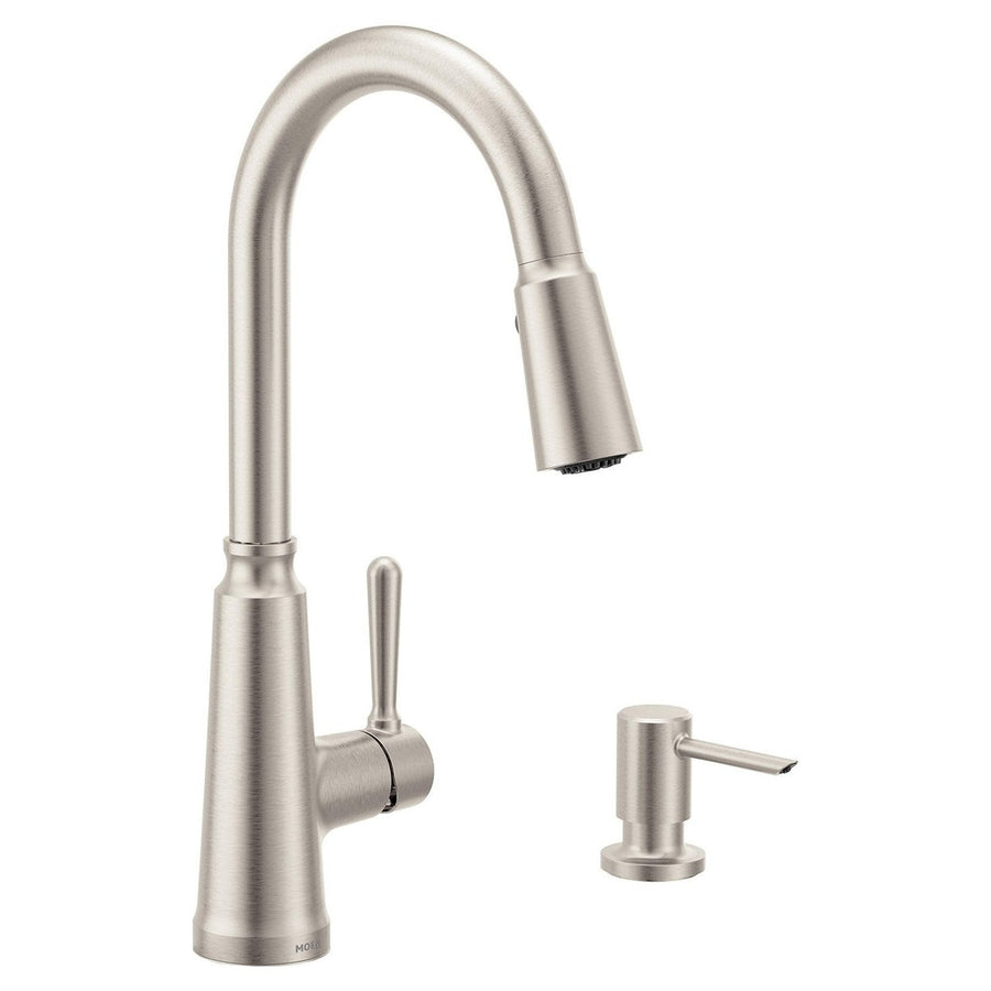 Moen Trew Spot Resist Stainless Single Handle Pulldown Kitchen Faucet Image 1