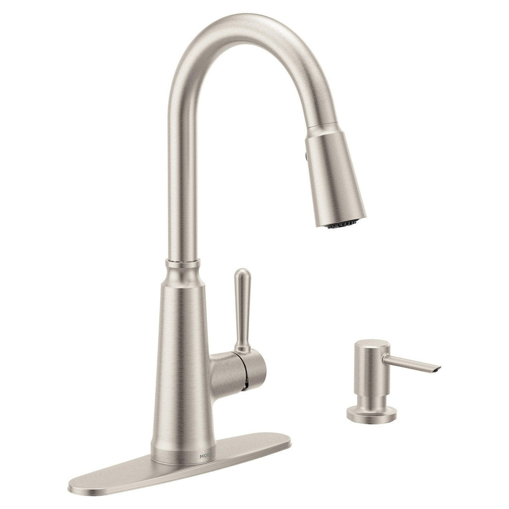 Moen Trew Spot Resist Stainless Single Handle Pulldown Kitchen Faucet Image 2