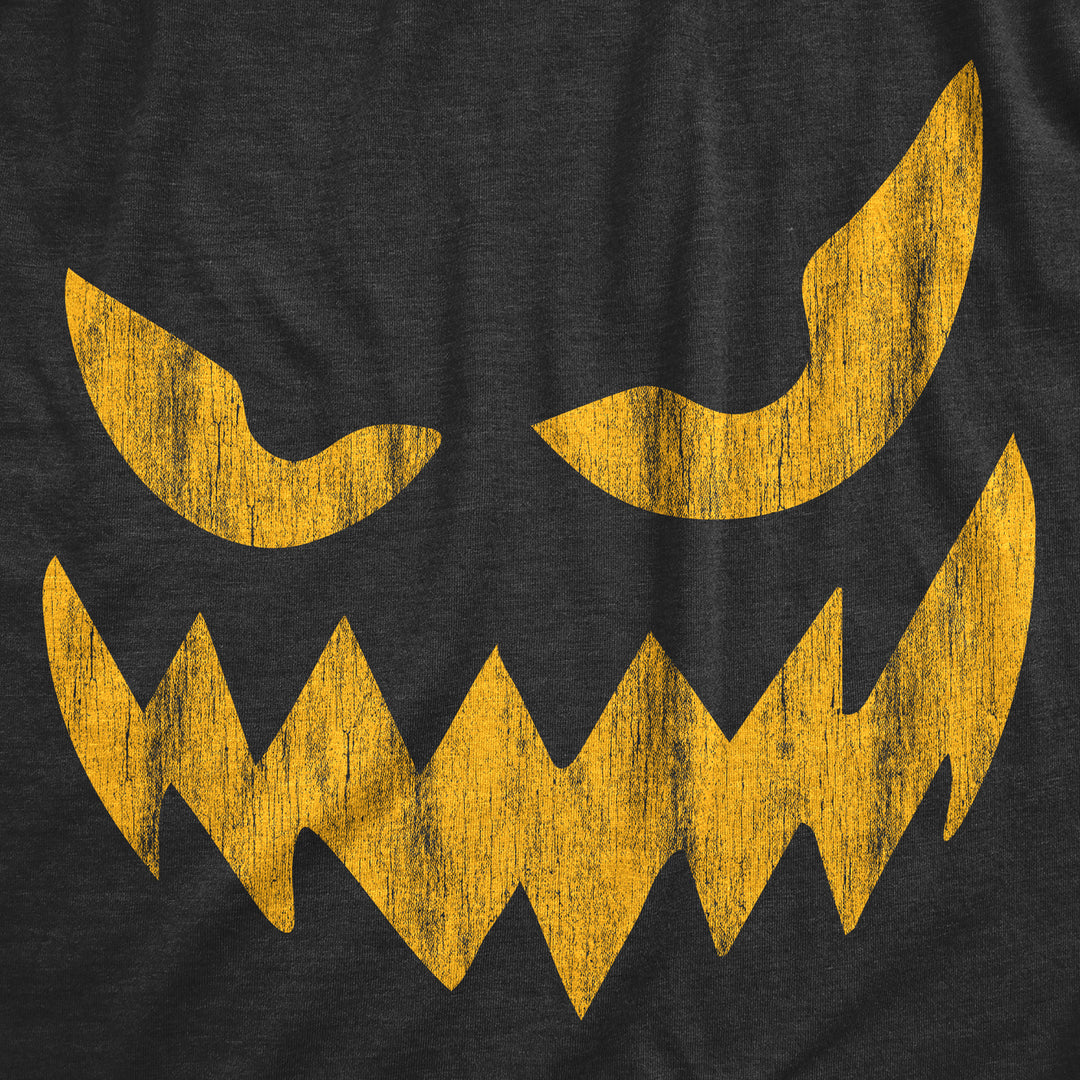 Womens Wavy Mouth Wayne Pumpkin T Shirt Funny Halloween Jack O Lantern Terrifying Smile Tee For Ladies Image 2