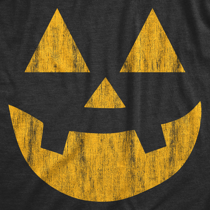 Mens Standard Jack Pumpkin T Shirt Funny Halloween Jack O Lantern Frightening Smile Tee For Guys Image 2