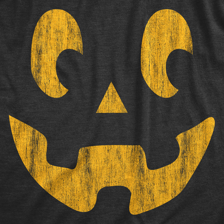 Mens Side Eye Steve Pumpkin T Shirt Funny Halloween Jack O Lantern Weird Smile Tee For Guys Image 2