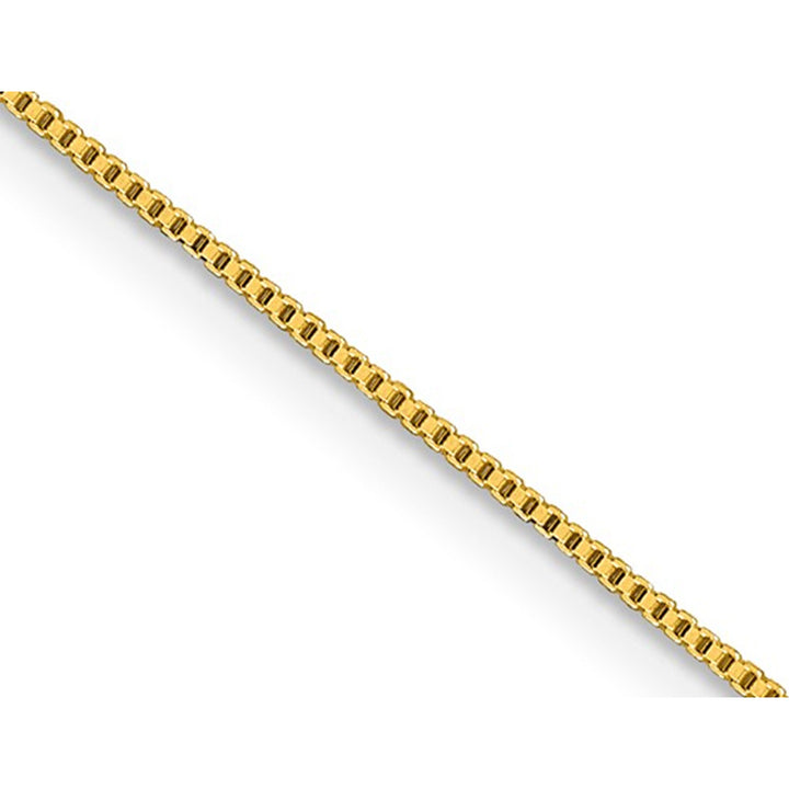 Yellow Plated Sterling Silver Box Chain 18 inches (0.800mm) Image 4