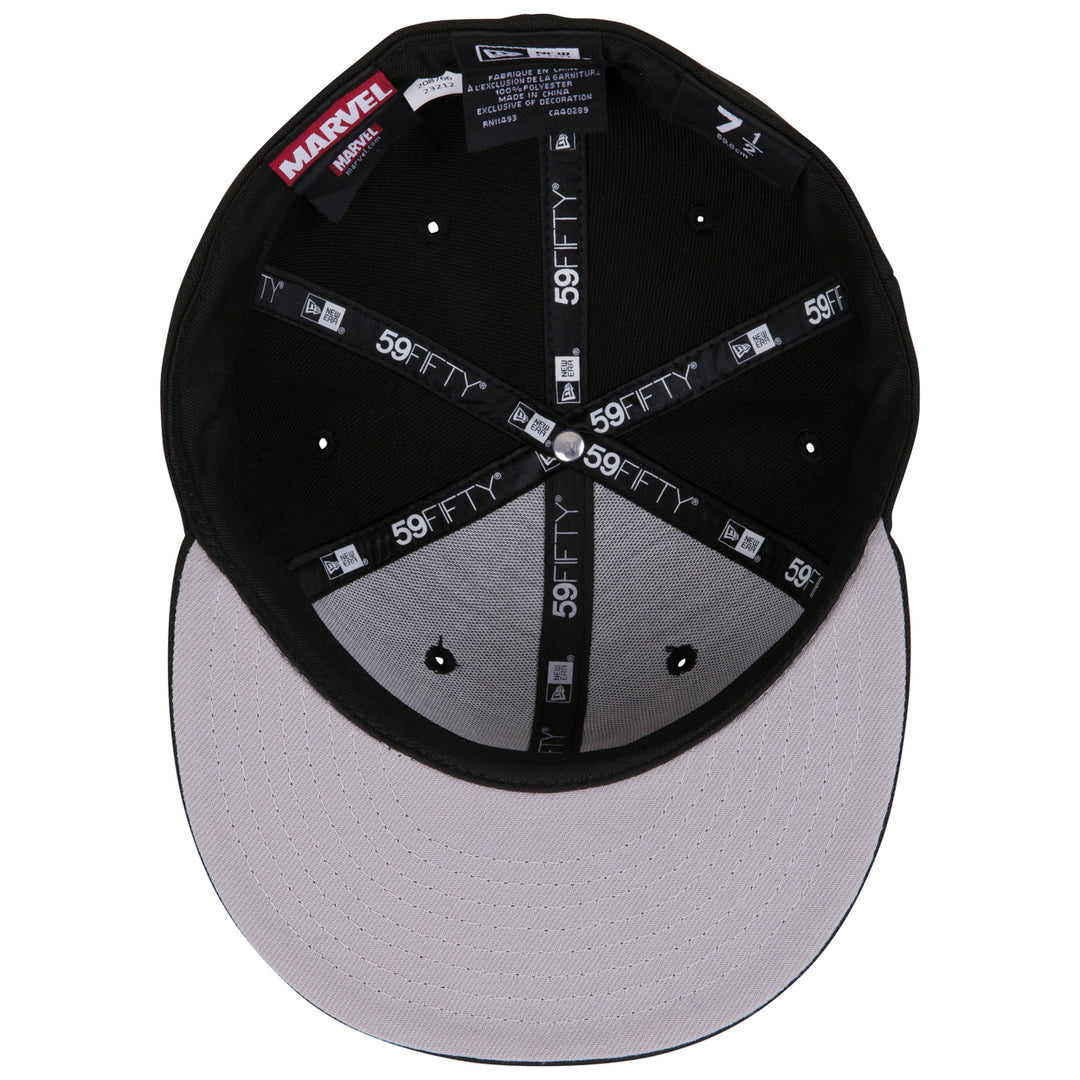 Daredevil Logo Black Colorway Era 59Fifty Fitted Hat Image 6