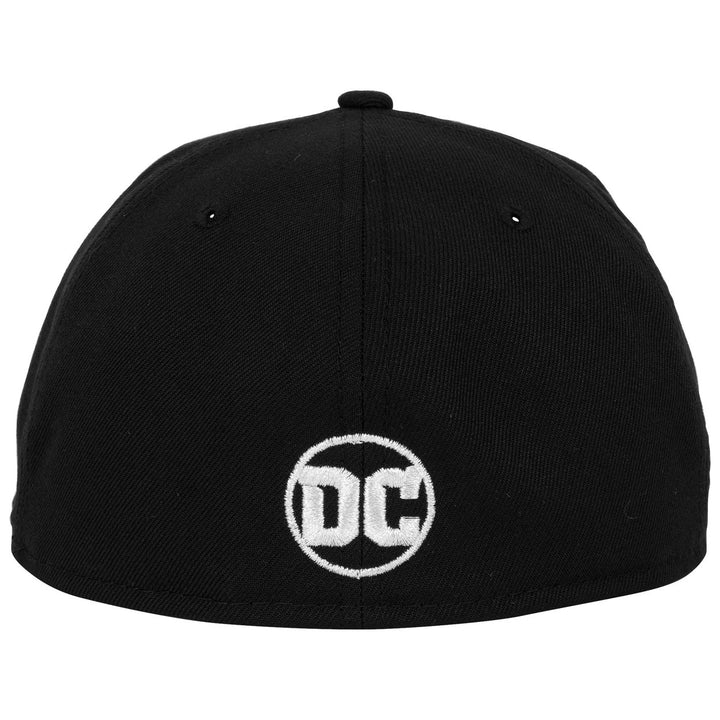 Superman Justice League Logo Black Colorway Era 59Fifty Fitted Hat Image 4