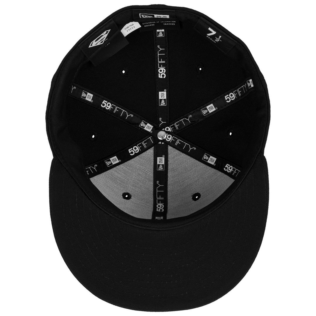 Superman Logo Black on Black Era 59Fifty Fitted Hat Image 6