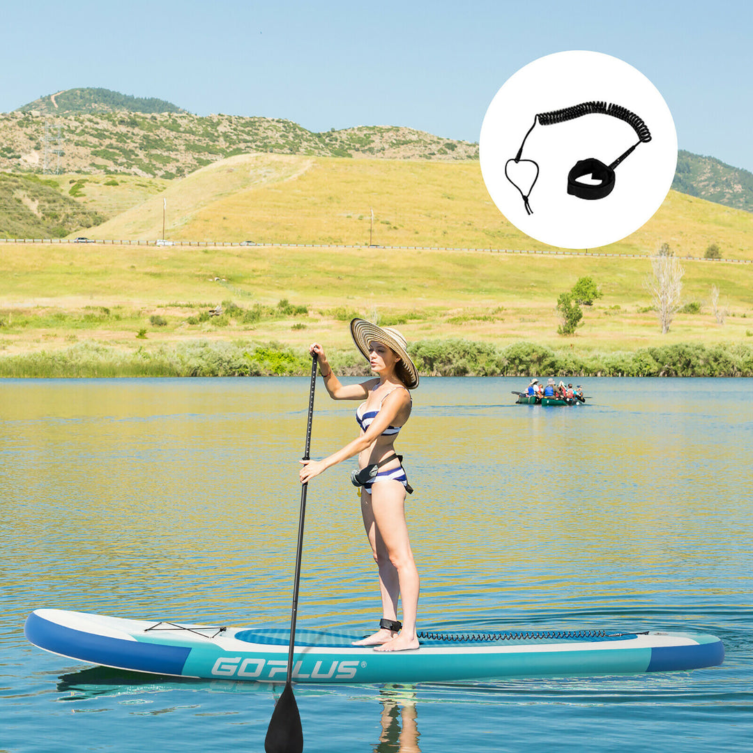 10ft Inflatable Stand Up Paddle Board 6 Thick W/ Aluminum Paddle Leash Backpack Image 4