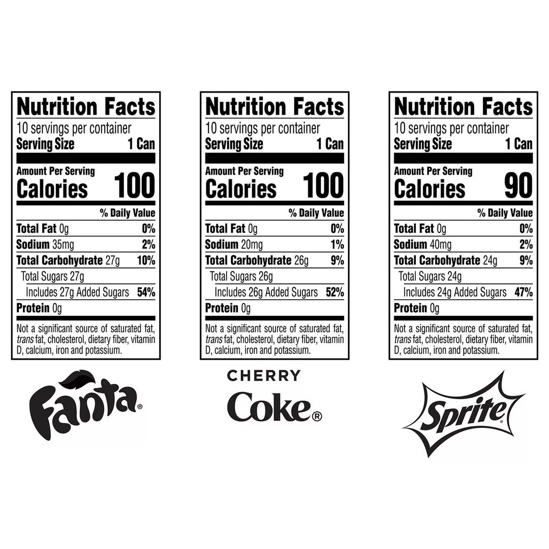 Coca-Cola Flavors Mini Cans Variety Pack 7.5 Fluid Ounce (Pack of 30) Image 4