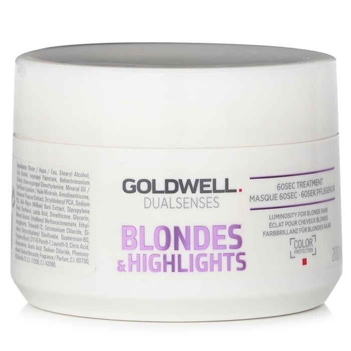 Goldwell Dual Senses Blondes and Highlights 60SEC Treatment (Luminosity For Blonde Hair) 200ml/6.8oz Image 1