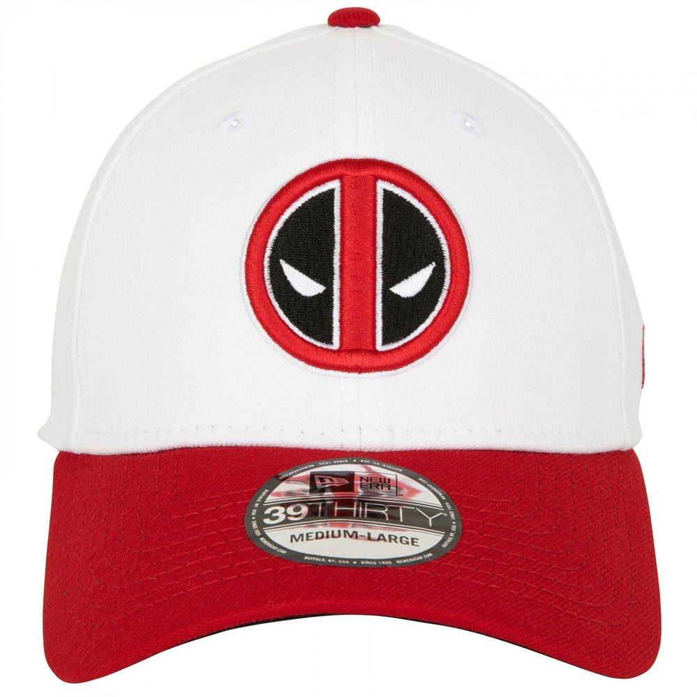 Deadpool Logo Home Colors Era 39Thirty Fitted Hat Image 2