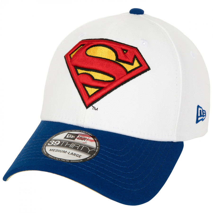Superman Logo Home Colors  Era 39Thirty Fitted Hat Image 1