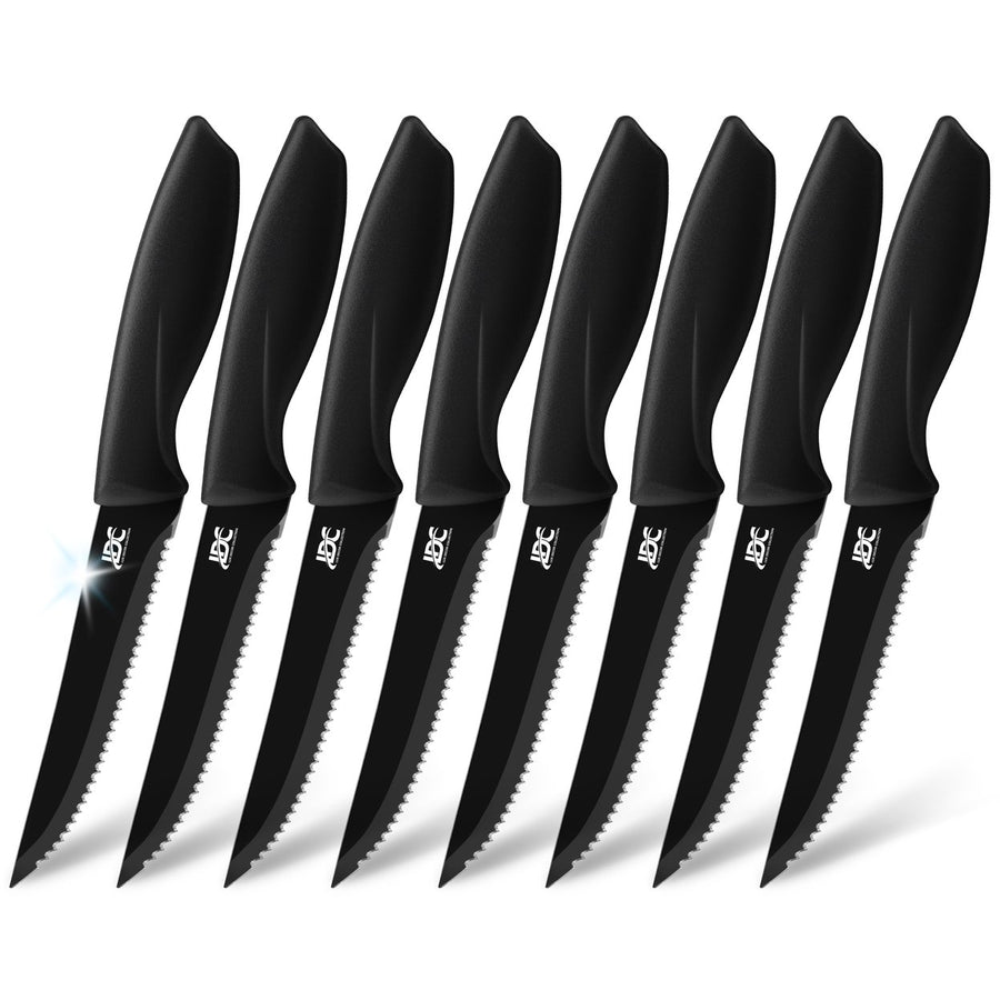 Set of 8 Steak Knives, Stainless Steel and Nonstick Image 1