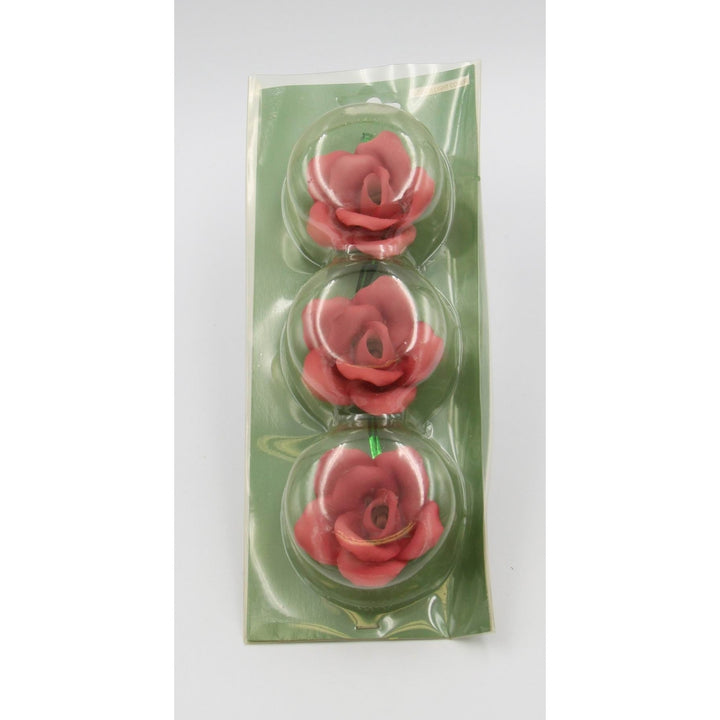 Ceramic Rose Flower Light Covers-Set of 3, Image 4
