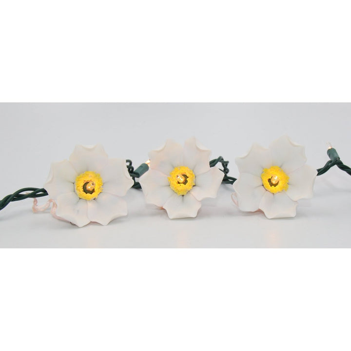 Ceramic White Rose Flower Light Covers 2 3/8" Mom Image 2