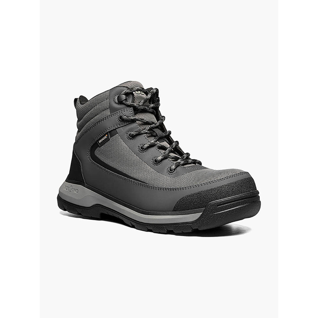 BOGS WORK SERIES Mens Shale Mid Composite Toe ESD Waterproof Work Boot Gray Multi - 72673CT-062 GRAY MULTI Image 1