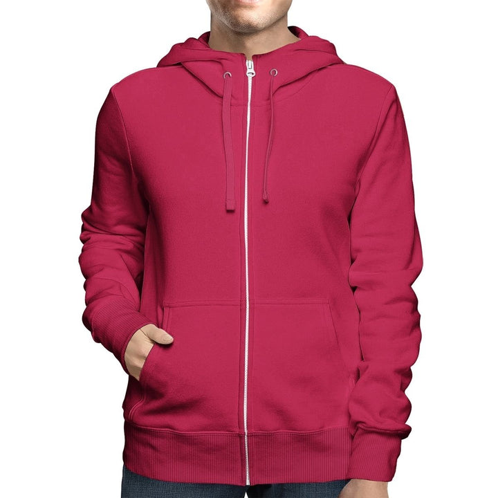 Mens Fleece Lined Full Zip Hoodie Sweatshirt Warm Soft Cozy Casual Wear Image 10