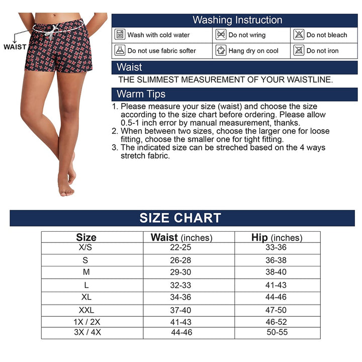 Multi-Pack: Womens Ultra Plush Micro-Fleece  Soft Printed Pajama Shorts Image 9