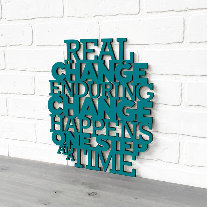 Real Change Happens One Step At A Time RBG Quote Sign Image 11