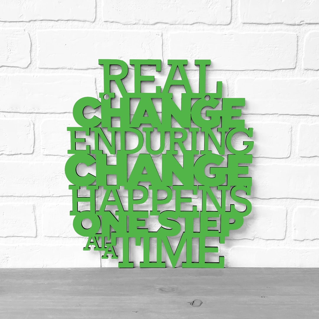 Real Change Happens One Step At A Time RBG Quote Sign Image 12