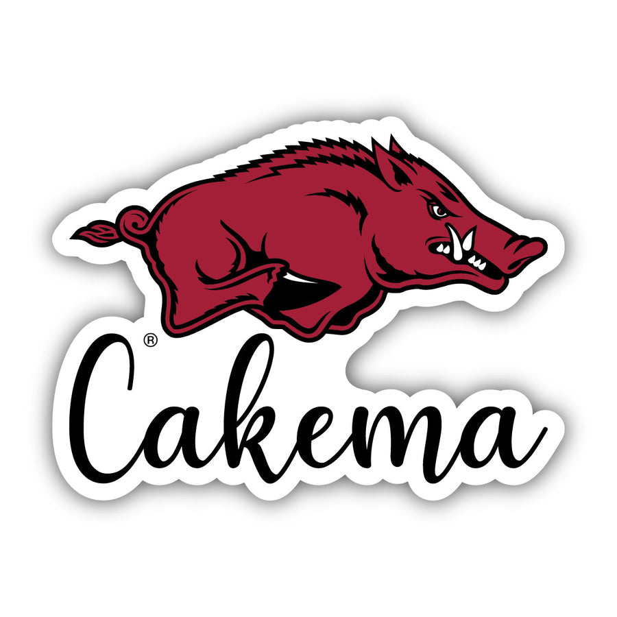 Arkansas Razorbacks 2-Inch on one of its sides NCAA Durable School Spirit Vinyl Decal Sticker Image 1