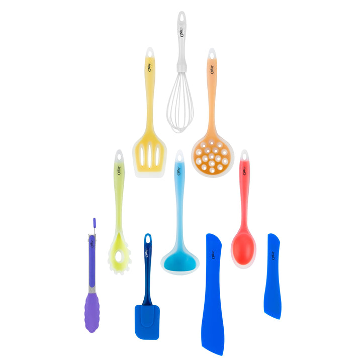 Ozeri 11-Piece Multicolor Silicone Utensil Set BPA-Free Heat-Resistant Kitchen Tools Image 3