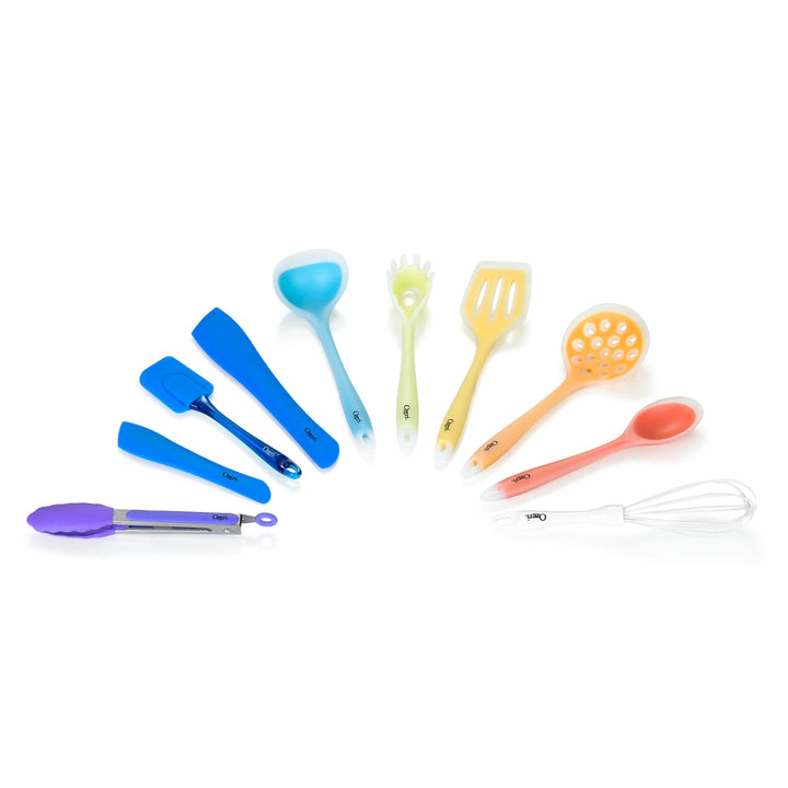 Ozeri 11-Piece Multicolor Silicone Utensil Set BPA-Free Heat-Resistant Kitchen Tools Image 4