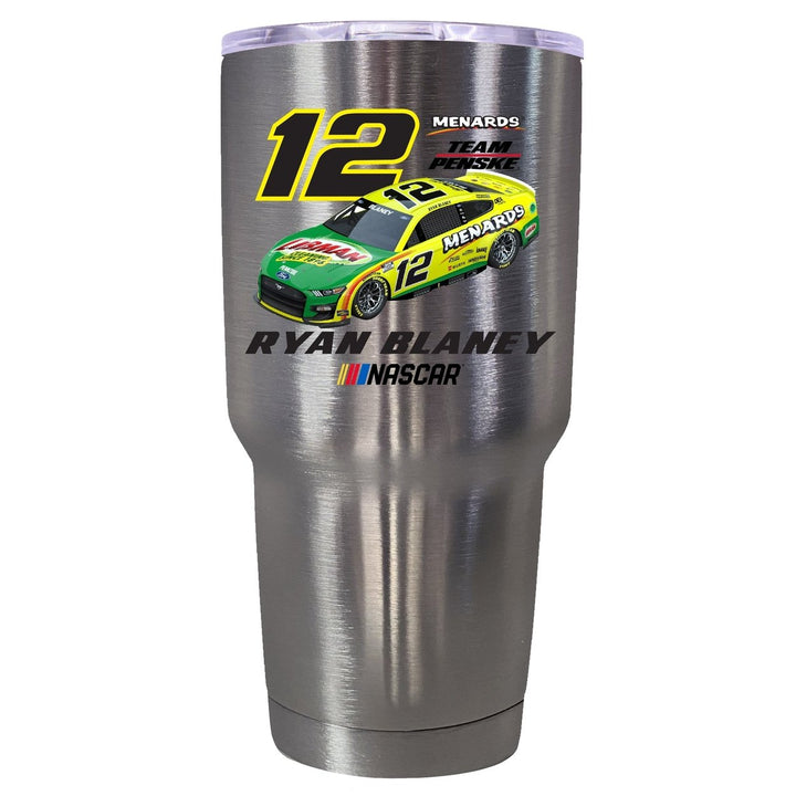 12 Ryan Blaney 24oz Stainless Steel Tumbler Car Design Image 2