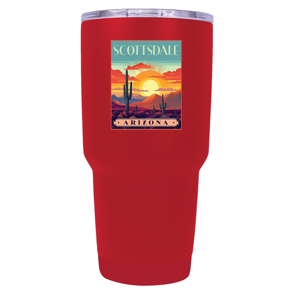 University of Louisiana Monroe 24 oz Laser Engraved Stainless Steel Insulated Tumbler - Choose Your Color. Image 2
