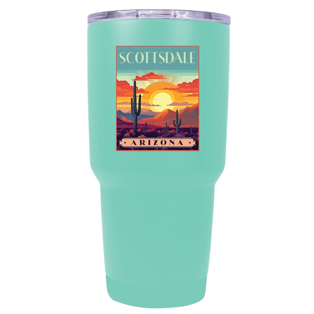 University of Louisiana Monroe 24 oz Laser Engraved Stainless Steel Insulated Tumbler - Choose Your Color. Image 4