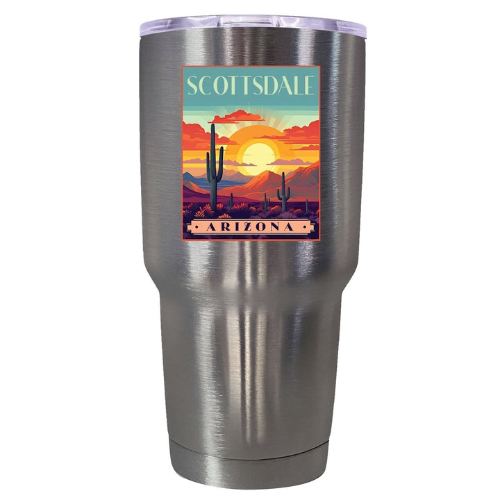 University of Louisiana Monroe 24 oz Laser Engraved Stainless Steel Insulated Tumbler - Choose Your Color. Image 1