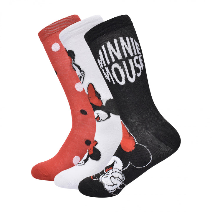 Minnie Mouse Dream of Dots Women's Crew Socks 3-Pair Box Set Image 1