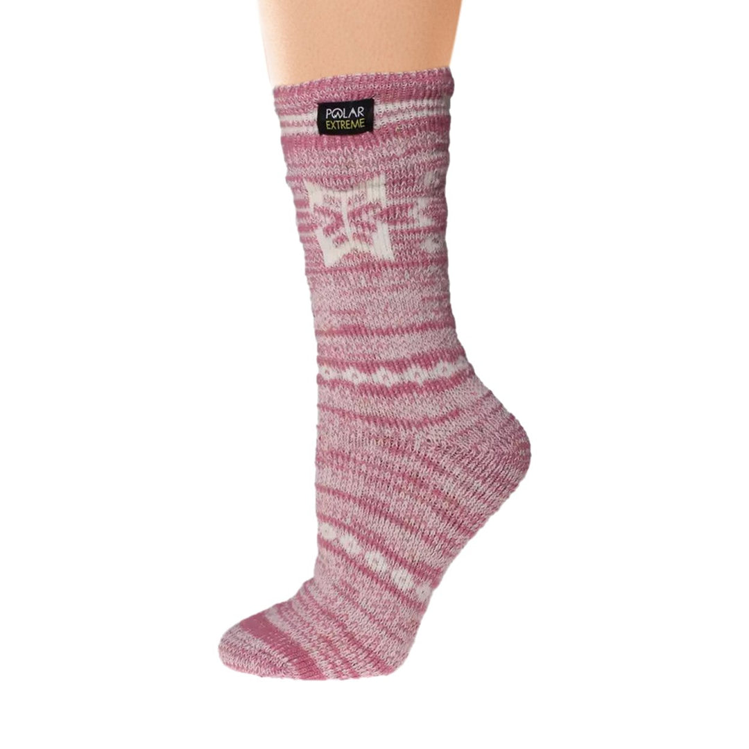 Womens Polar Extreme Thermal Crew Socks 2 Pairs Insulated Ultra Soft Size 9-11 Image 8