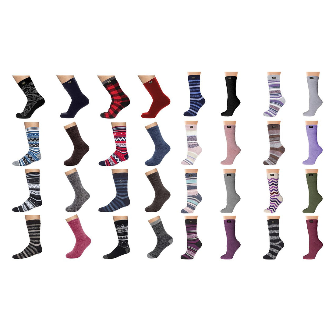 Mens Womens Polar Extreme Thermal Crew Socks 3 Pairs Insulated Ultra Soft Warm Image 3