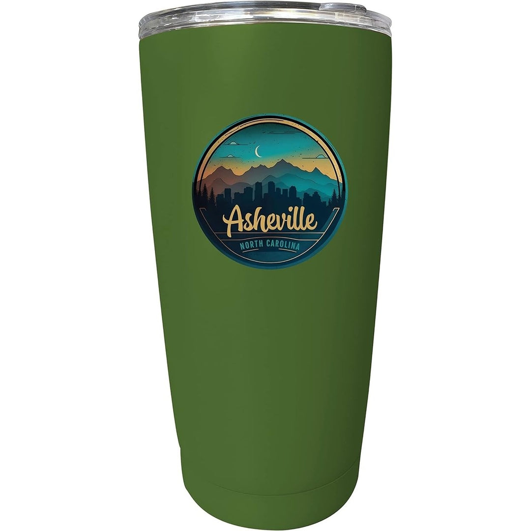 Asheville North Carolina Souvenir 16 oz Stainless Steel Insulated Tumbler Image 2