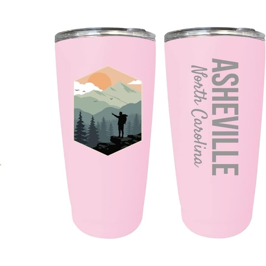 Asheville North Carolina Souvenir 16 oz Insulated Stainless Steel Tumbler Image 3