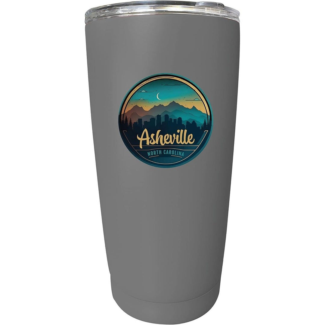 Asheville North Carolina Souvenir 16 oz Stainless Steel Insulated Tumbler Image 3