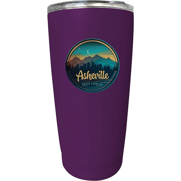 Asheville North Carolina Souvenir 16 oz Stainless Steel Insulated Tumbler Image 6