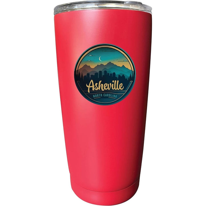Asheville North Carolina Souvenir 16 oz Stainless Steel Insulated Tumbler Image 7