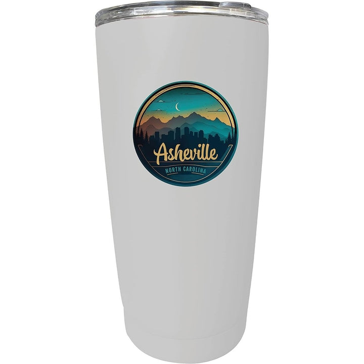 Asheville North Carolina Souvenir 16 oz Stainless Steel Insulated Tumbler Image 8
