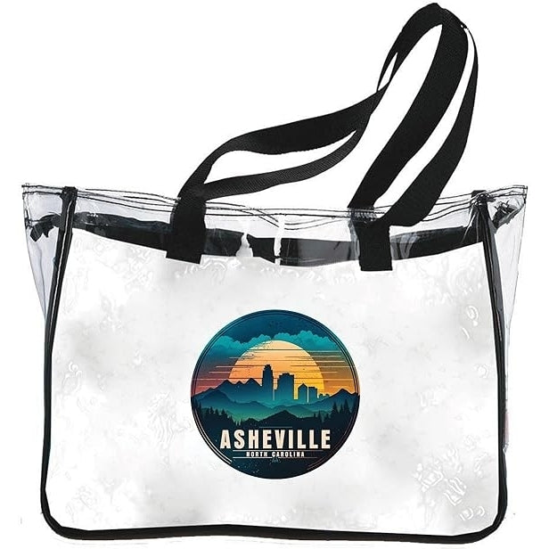 Asheville North Carolina Souvenir Clear Tote Bag Image 1