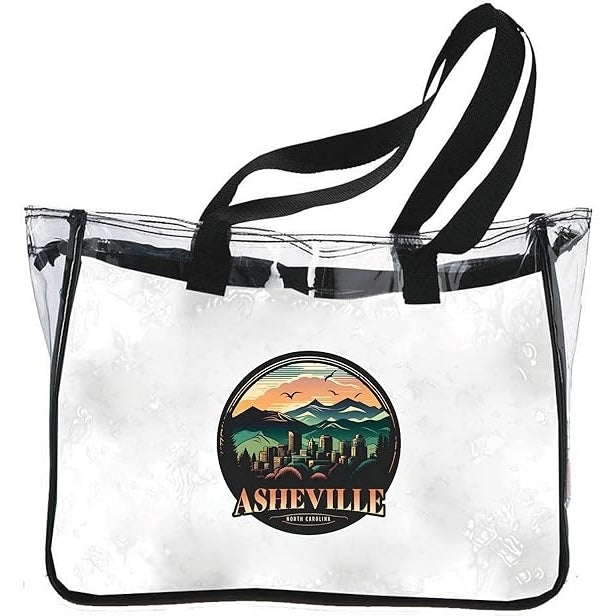 Asheville North Carolina Souvenir Clear Tote Bag Image 2