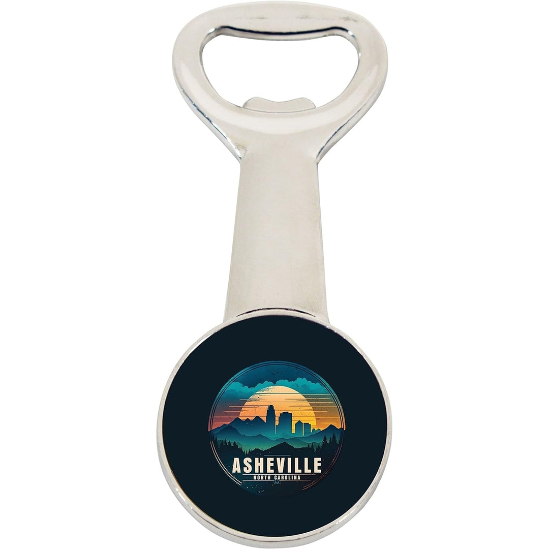 Asheville North Carolina Souvenir Magnetic Bottle Opener Image 1