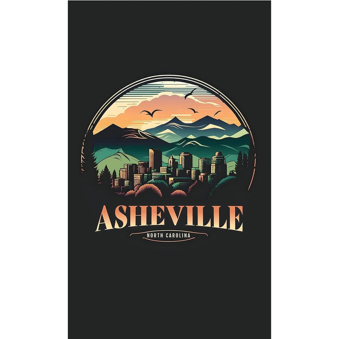 Asheville North Carolina Souvenir Metal Sign 9 x 15 Image 2