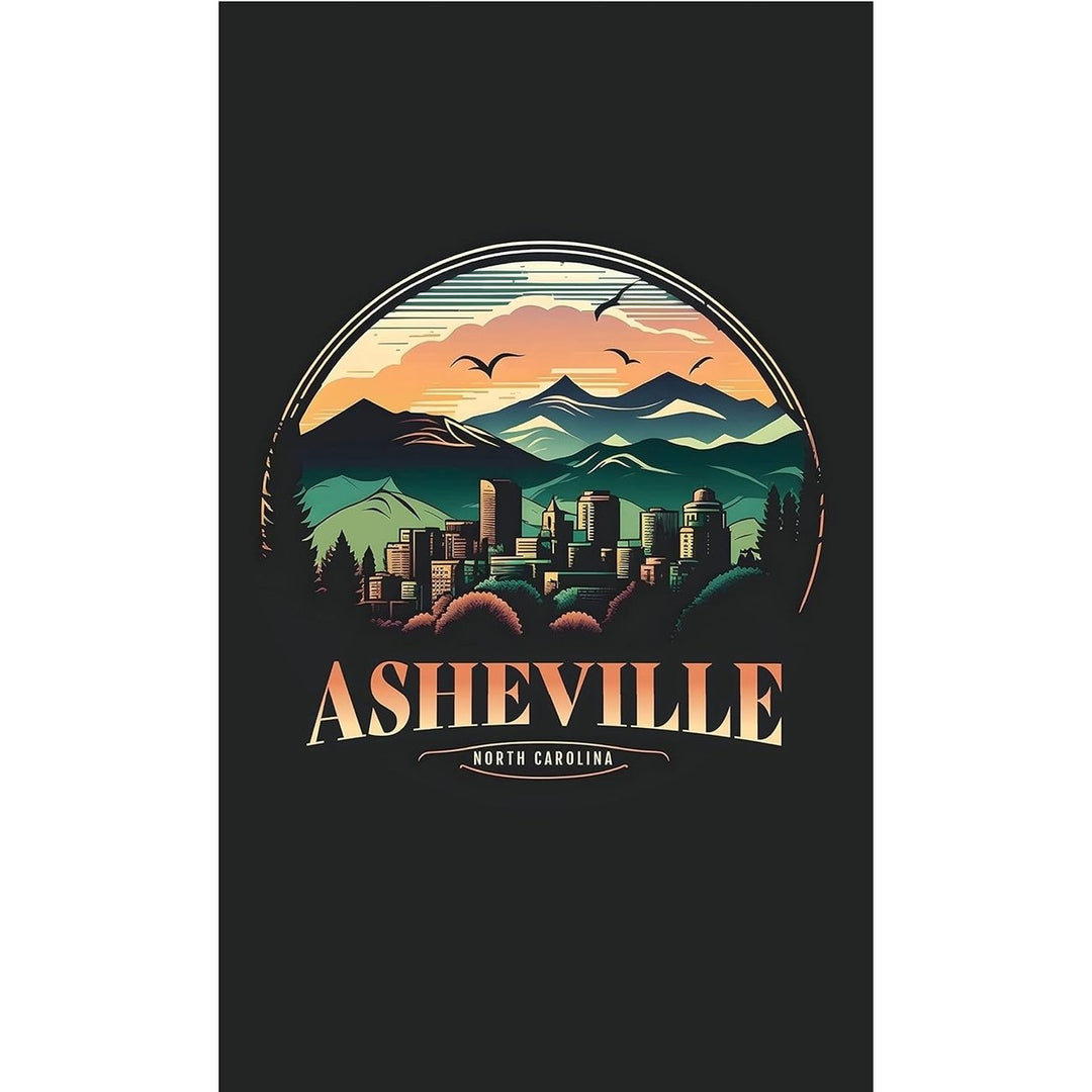 Asheville North Carolina Souvenir Metal Sign 9 x 15 Image 1