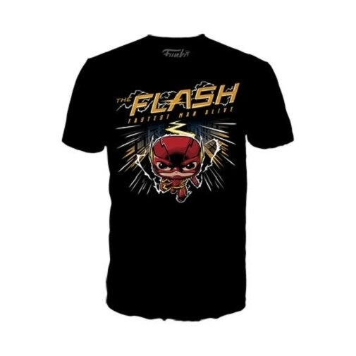 The Flash Glow-in-the-Dark Pop! Vinyl Figure and Adult T-Shirt Size Medium Image 3