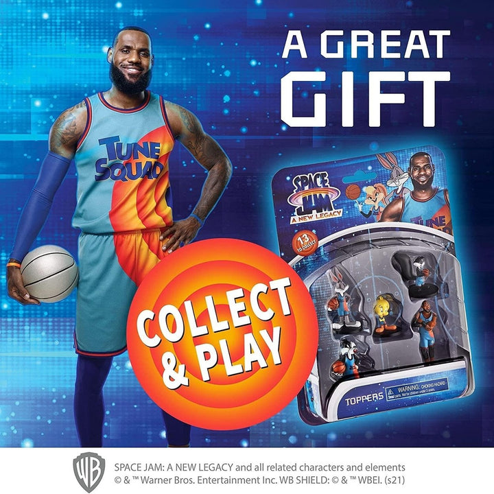 Space Jam 5 Pack Pencil Toppers Tweety Sylvester LeBron Bugs Bunny PMI International Image 3